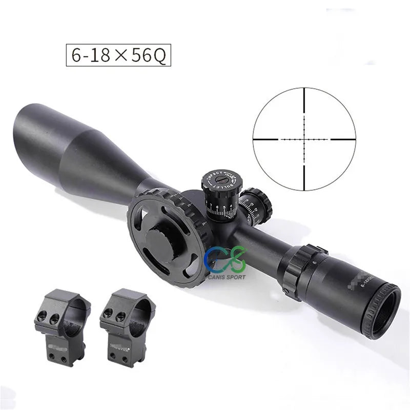 Shooter Rifle Scopes ST 6-18X56FFP Riflescope Side Focus Black 30mm Tube Diameter Military Shooting Scope gs1-0355