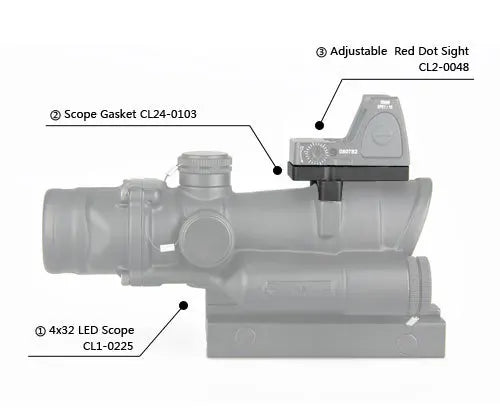 PPT Scope accessories tactical mini red dot scope Scope Gasket Mount to rifle scope For Hunting Shooting GZ240103