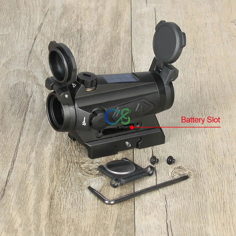 PPT 1x20MM Compact Red Dot Sight 2MOA Solar Energy Sight for Hunting Shooting gs2-0126