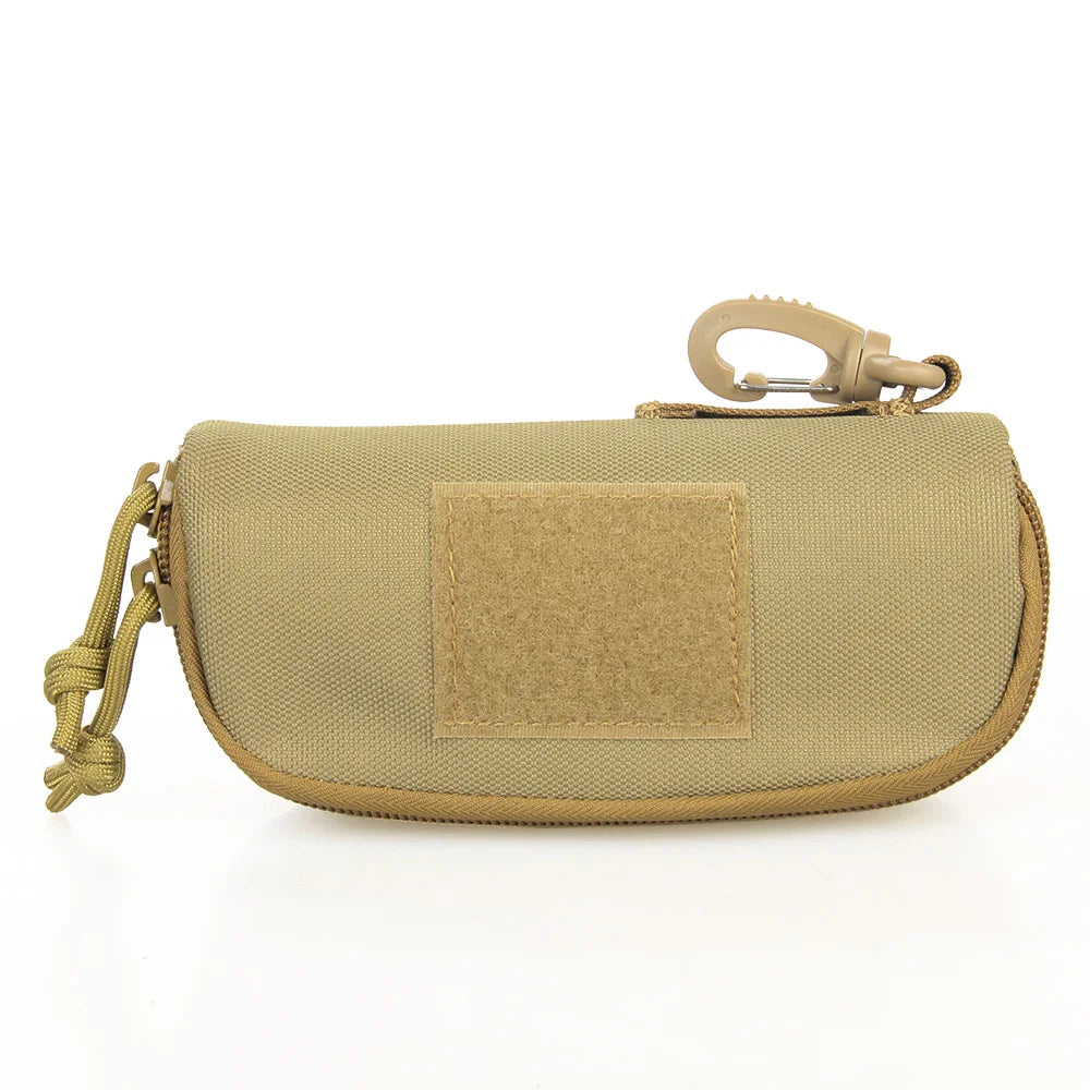 Black Color Hunting 100D Nylon Tactical Molle Pouch Glasses Bag for Outdoor gz60100