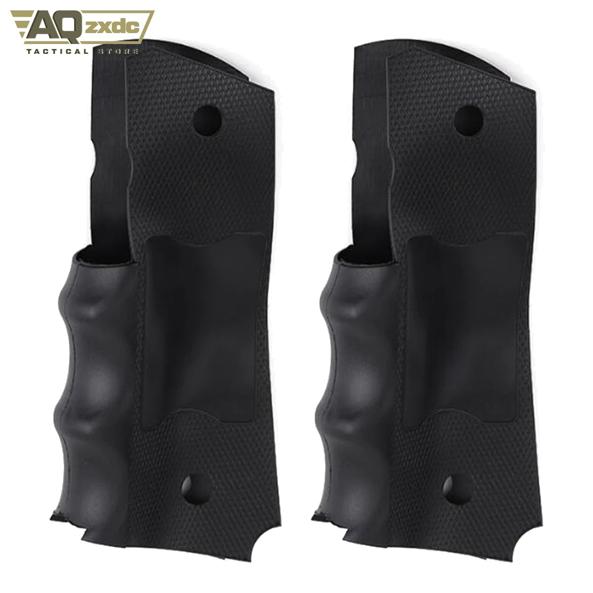 AQzxdc 2PCS Tactical Ergonomic Rubber Finger Groove Insert for Model 1911 and Equivalents PG1911-1 Uilt-In Cnti-Skid sheet