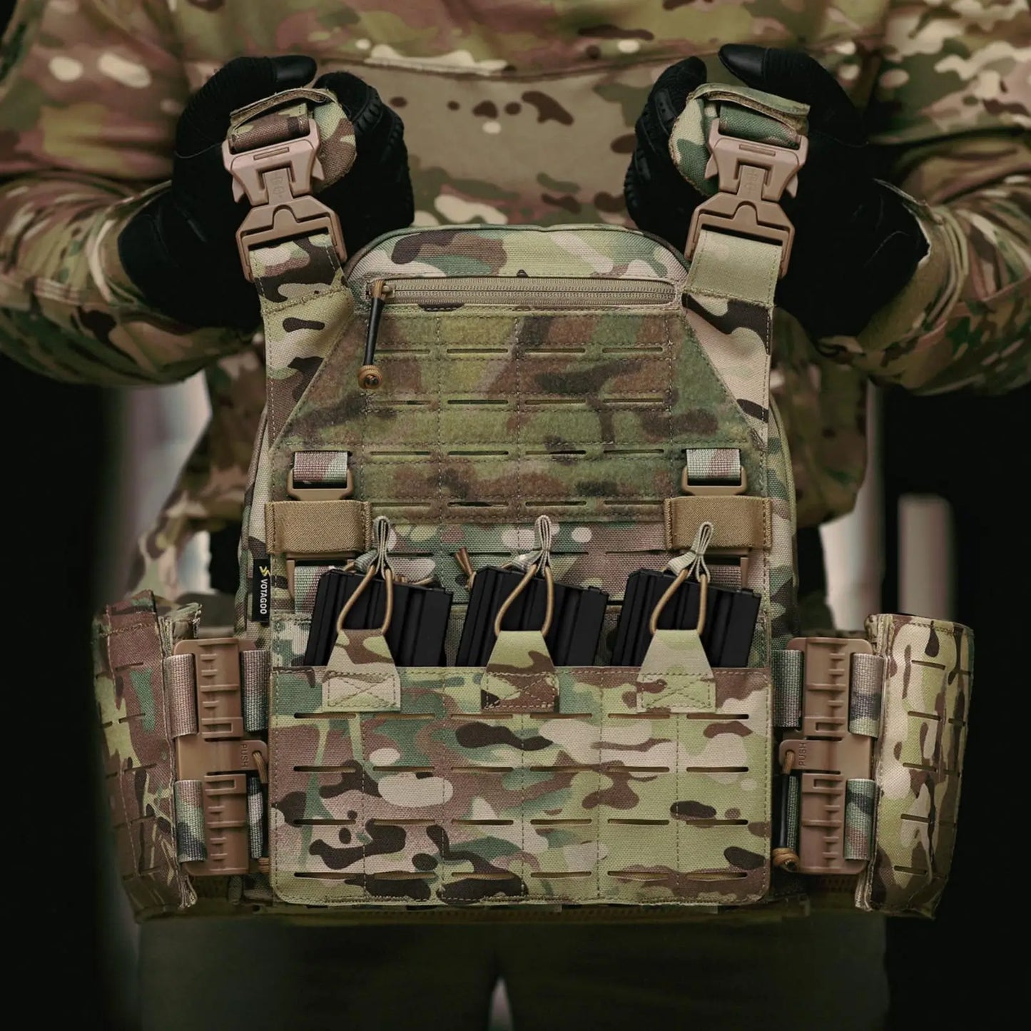 AQzxdc Tactical Equipment Fast Release Outdoor Training Chalecos Molle Combat Body Protection Plate Carrier Tactical Vest