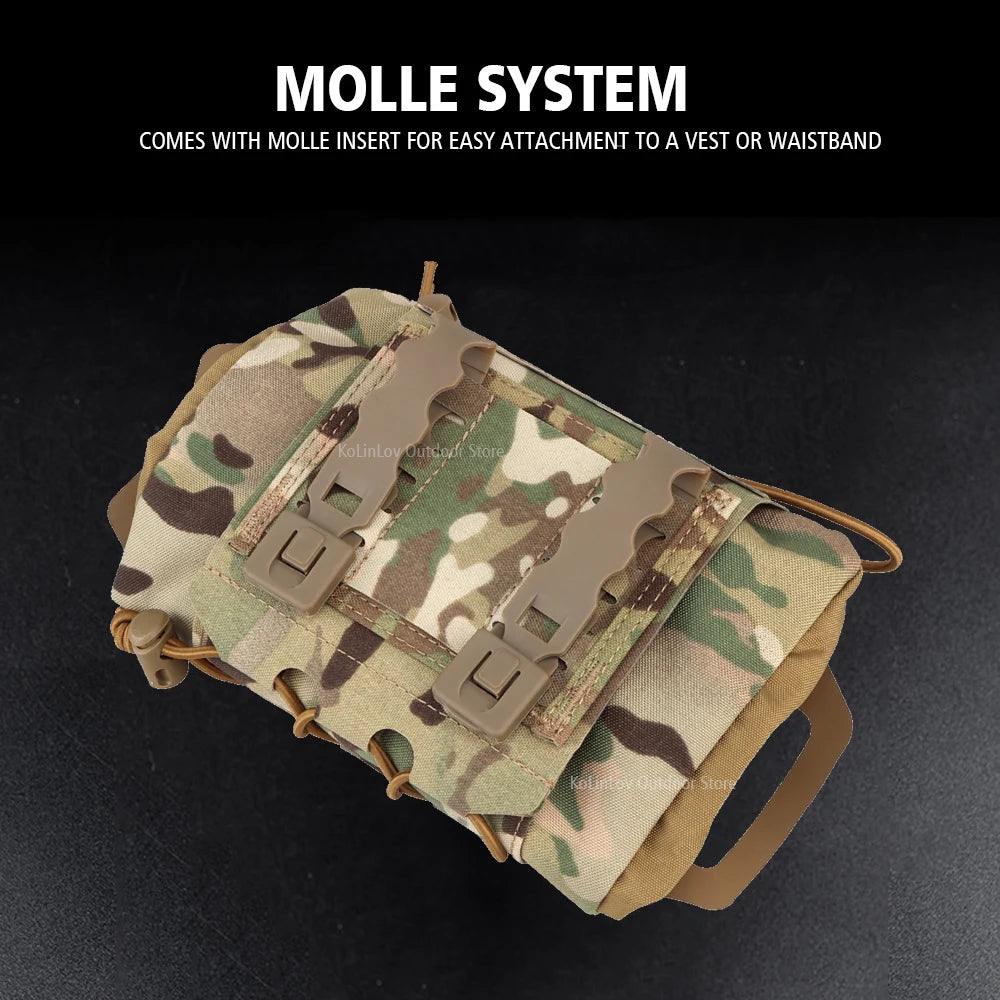 AQzxdc IFAK Tactical First-aid Kit Pouch MOLLE Rapid Deployment Survival Outdoor Hunting Vest Belt Emergency Bag Medical Pack