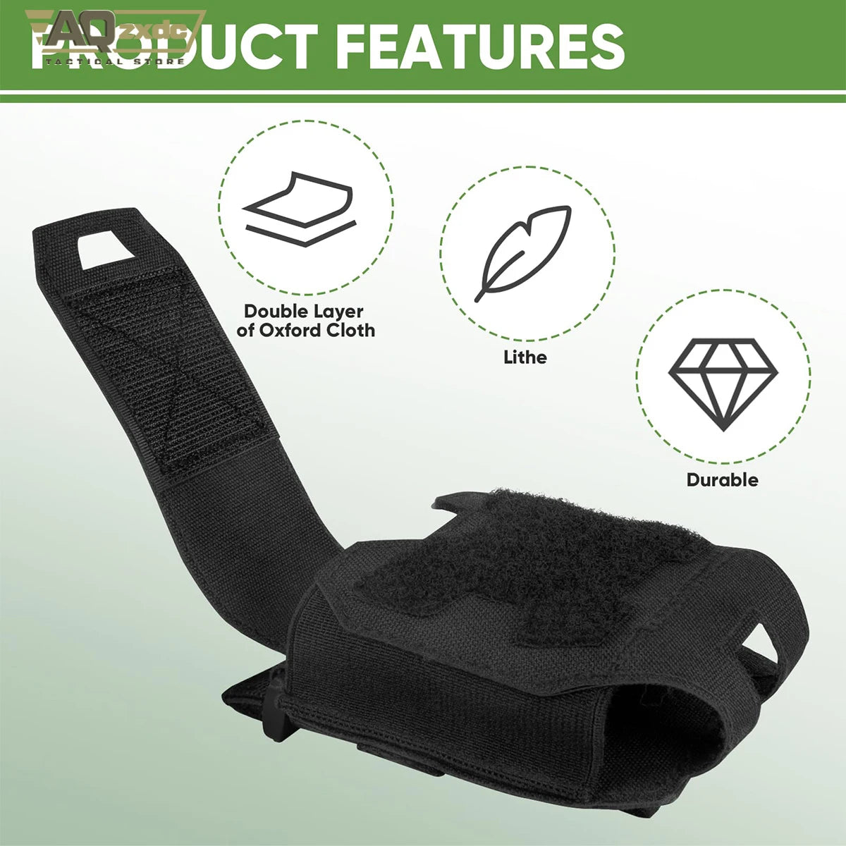 AQzxdc Police Handcuff Holster, MOLLE Handcuff Case fits Multiple Cuff, Handcuff Pouch for Duty Belt Tactical Vest Quick Release