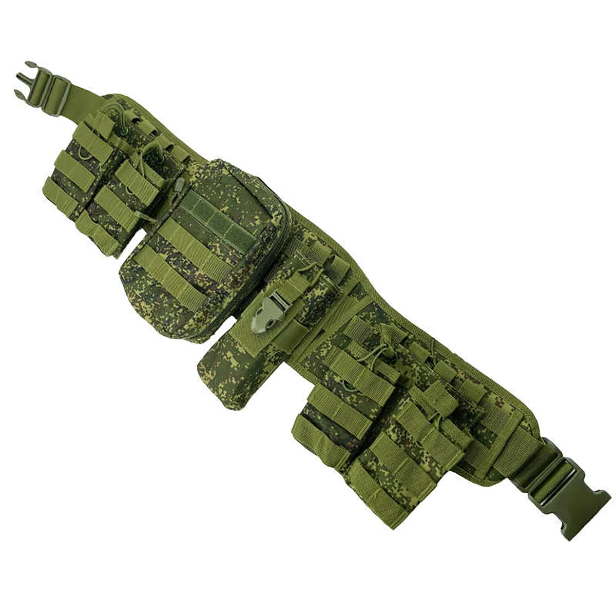 AQzxdc Outdoor Waist Wrap Camouflage Tactical Belt Set Multi-functional Molle Belt Accessory Bag for Outdoor Training