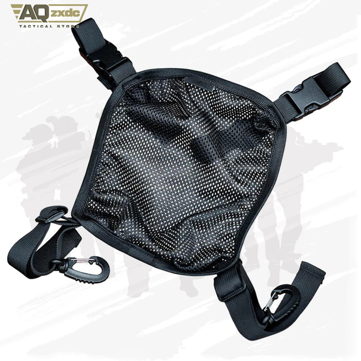 AQzxdc Tactical Helmet Mesh Cover - Outdoor Leisure Backpack Helmet Net Bbag Accessories for Helmet External Mount