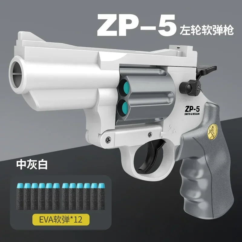 Soft Dart Bullet ZP5 Revolver Pistol Launcher Toy Gun Weapon Outdoor Airsoft Shooter Pistola For Boys Birthday Gift