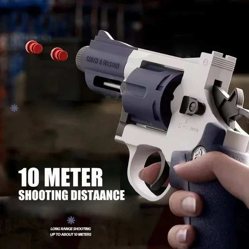 Continuous Firing Tactic Revolver ZP5 Toy Gun Automatic Shooting Pistol Soft Dart Bullet CS Outdoor Weapon for Kids Adults