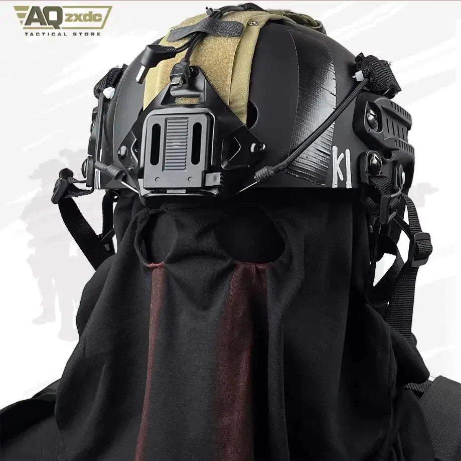 AQzxdc Tactical Ghost Spider Koenig Set - Cos Helmet Cod 19 Service Exhibition Equipment Helmet Mask for Cospaly Cod Koing