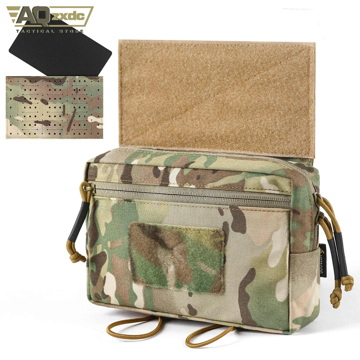 AQzxdc Tactical Magazine Pouch Radio Pouch MAG Flap Insert Cover for MK2 MK3 MK4 Tactical Chest Rig Vest Molle Accessory Bag