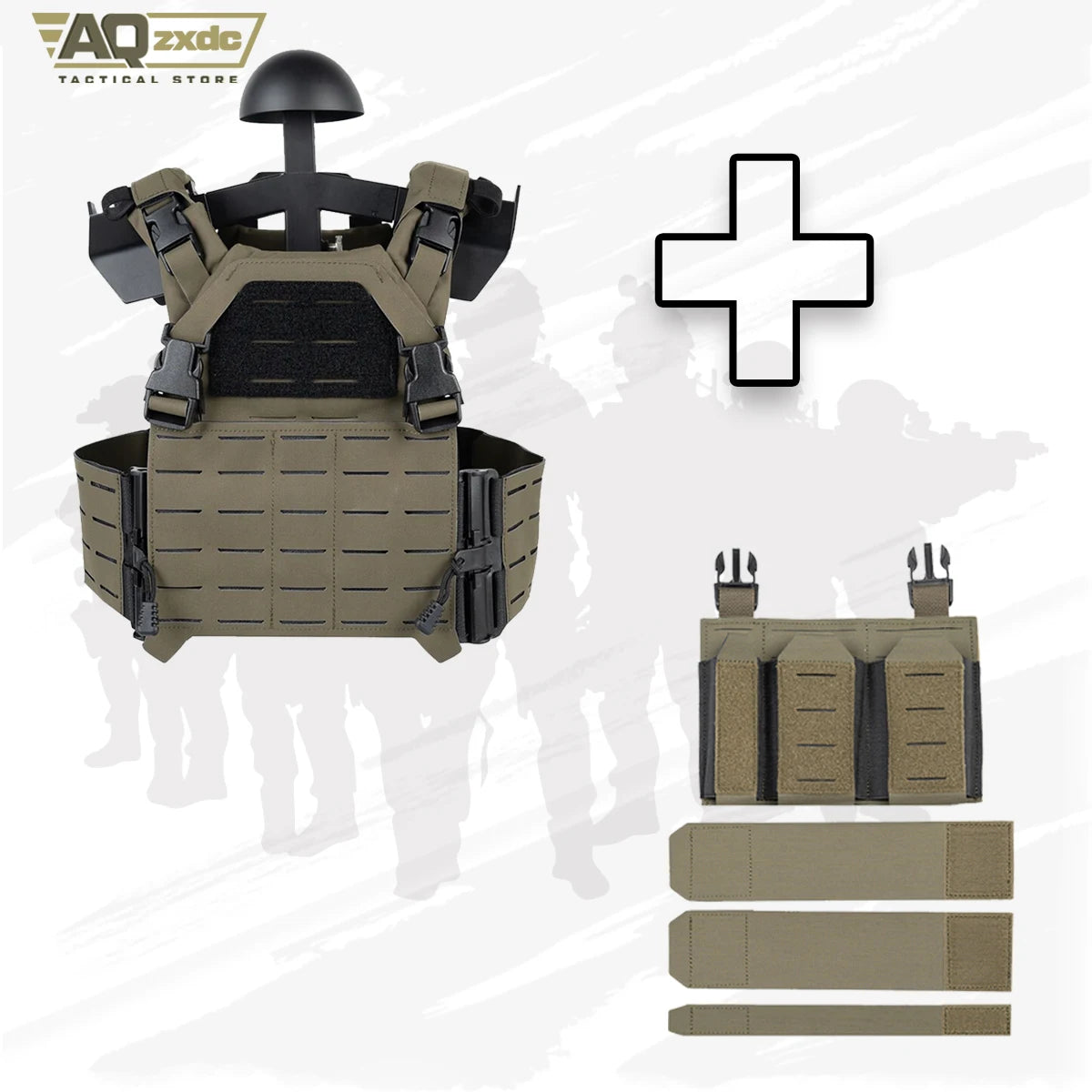 Tactical QPC Vest Plate Carrier Body Armor Quick Release System Small Tactical Vest Tactical Chest Rig for Girls, Children‘s