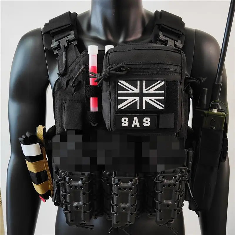 AQzxdc Full set of cos Call of Duty 19 Night War Night Raid Ghost Tactical Vest Props Outdoor Field Vest (excluding accessories)