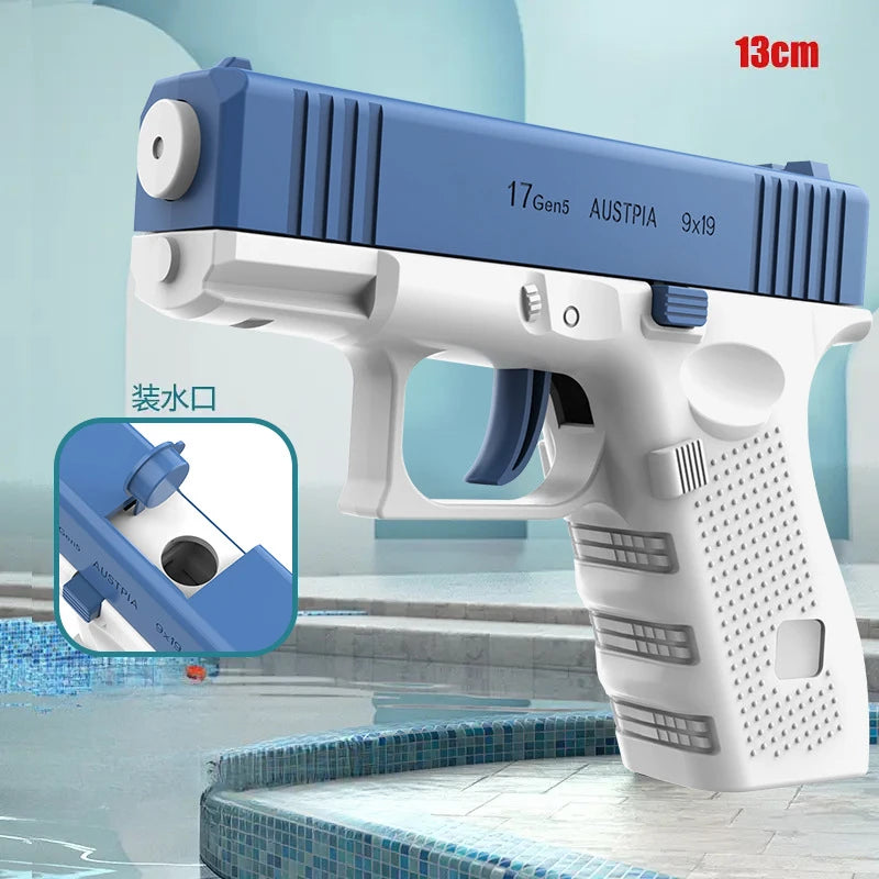 2025 Continuous Firing Water Gun Manual Small ZP5 Revolver Pistol Summer Outdoor Beach Poor Toy Mini Water Gun for Kids