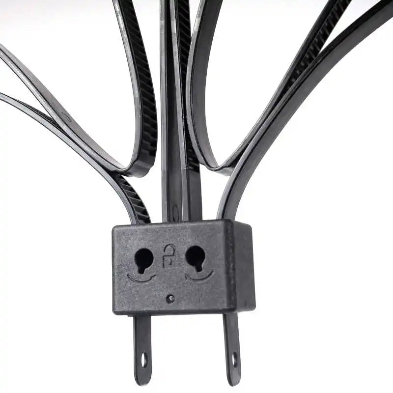 AQzxdc 2Pcs 9.85" Zip Ties Cable - Disposable Heavy Duty Double Police Locking Cuffs Flex Plastic