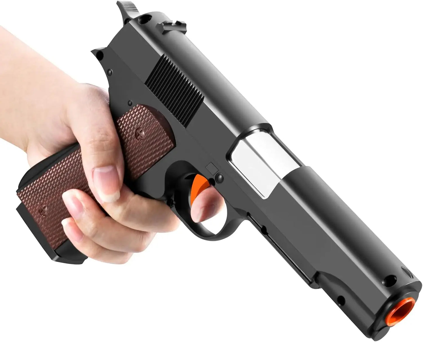 Black Toy Gun M1911 Shell Ejecting Pistol G17 Airsoft Empty Hanging Soft Bullet CS Weapon for Boys Gift