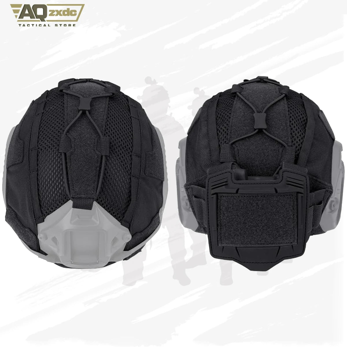 Tactical Helmet Cover with NVG Battery Pouch Hunting for Fast Helmet Size M/L & L/XL Military Paintball Hunting Shooting Gear
