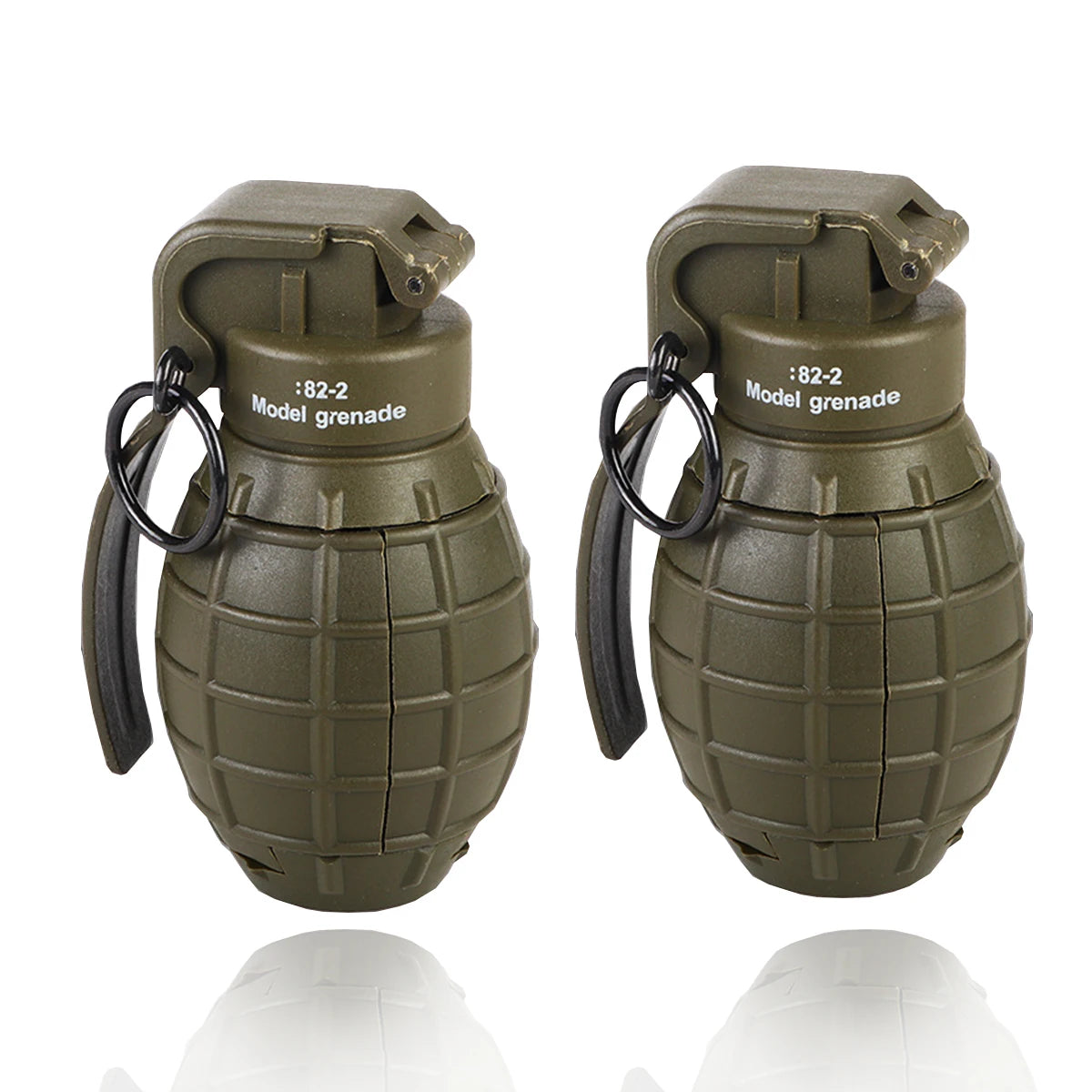 AQzxdc 2pcs Airsoft Grenade Model, Tactical Smoke Grenade Model, M67 Burst Grenade, Various Airsoft Grenade Models