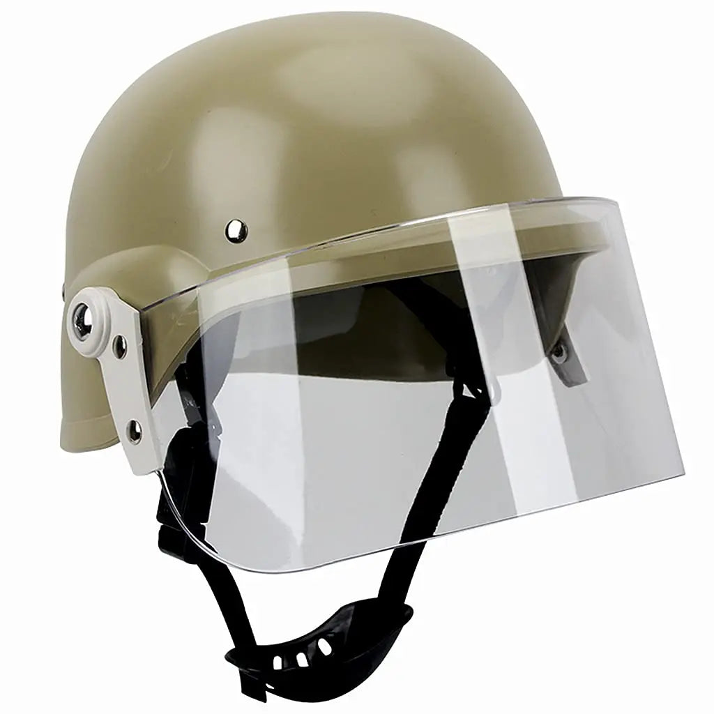 M88 Tactical Helmet Set, with Balaclava & Visor, Military Adjustable PC Protective Lens, for Airsoft Paintball BBs Shooting Game