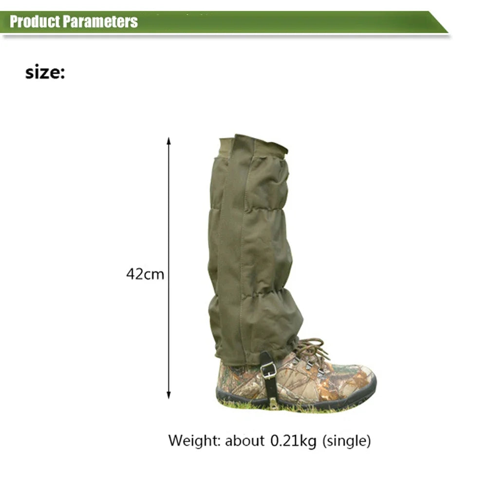 AQzxdc 1 Pair Hunting Snow Waterproof Legging Camping Climbing Training Leggings Jungle Insect Leggings Outdoor Ski Gaiters