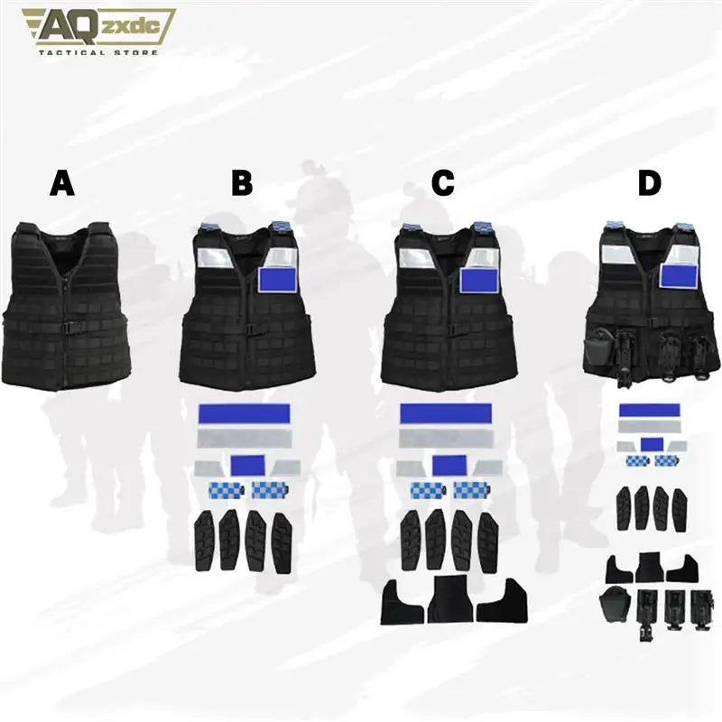 AQzxdc Tactical Vest CPT Multi-Functional Protective Vest Police Outdoor Duty Combination Equipment Outdoor Vest Suit