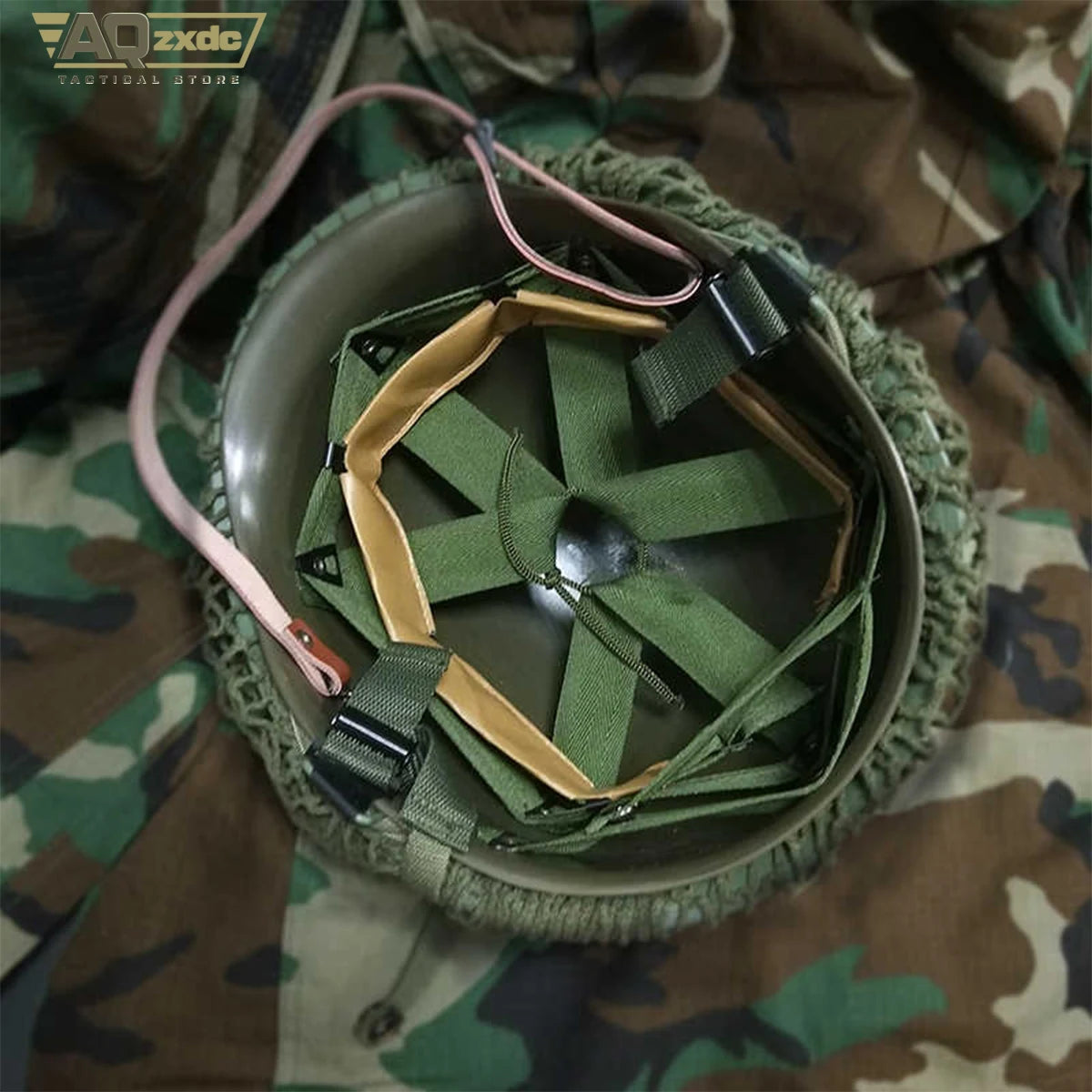 American M1 Double-Layer Steel Helmet Alloy Steel Military Fan Cos Riding Field Film and Television Special Tactical Helmet