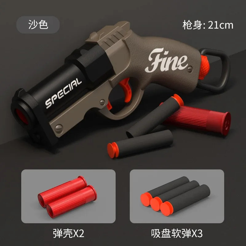 S686 Rifle Throwing Shell Toy Gun Soft Bullet Airsoft Launcher Outdoor Sports CS Game Pistola Shot Gun Weapon for Boys Gift