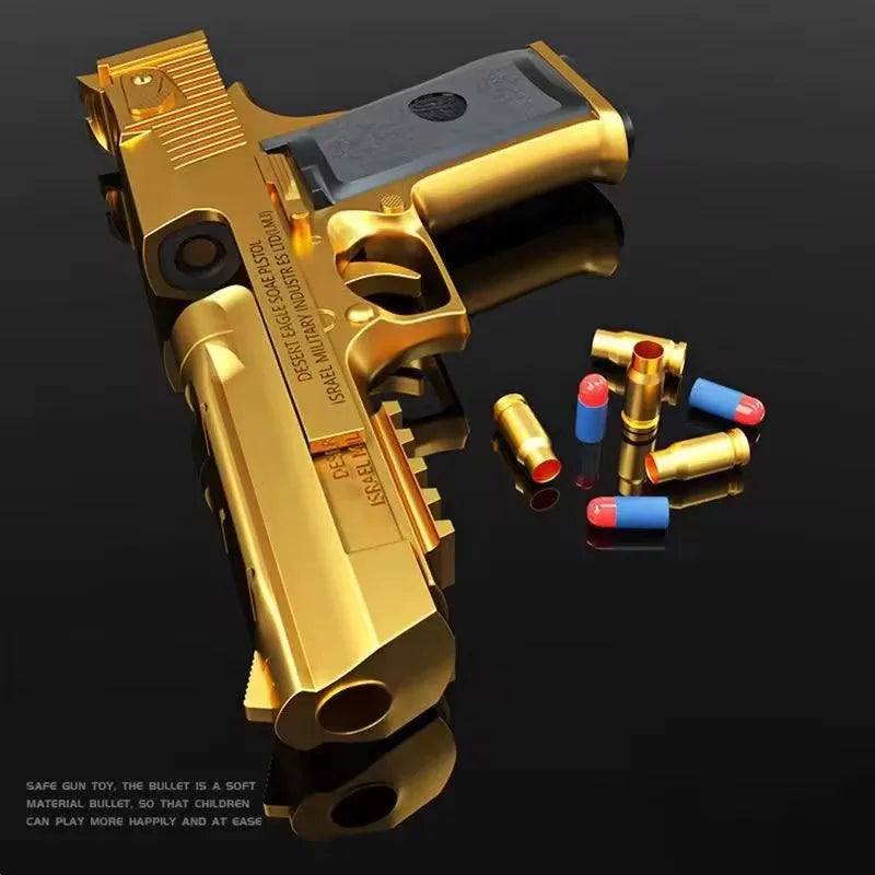 Shell Ejecting G17 Desert eagle Pistol Airsoft Blaster Gun Soft Bullet Toy Gun CS Shooting Weapons for Kids