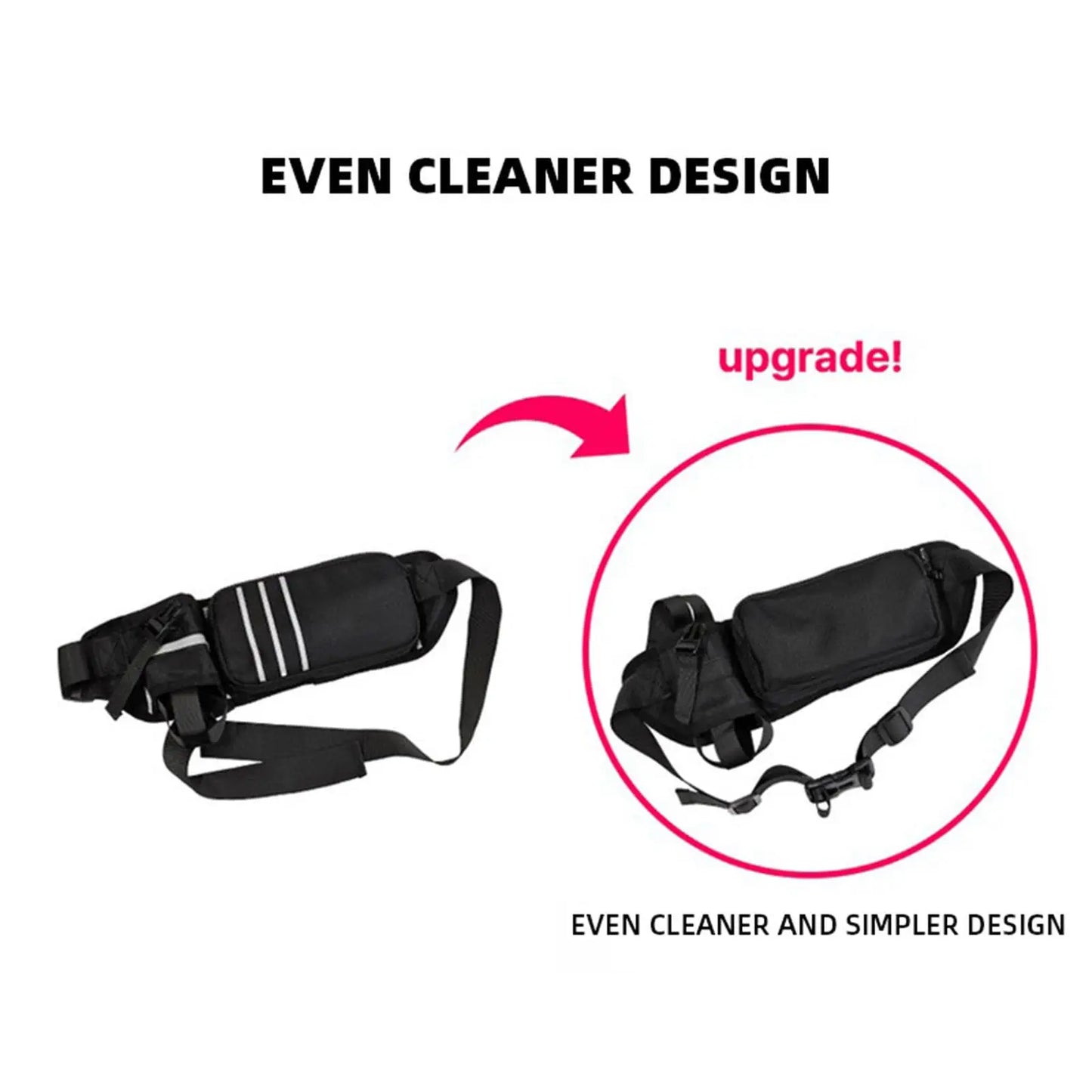 AQzxdc Outdoor Fanny Pack, Hiking Waist Pack With Water Bottle, Running Belt Waterproof Running Bag Workout Gear