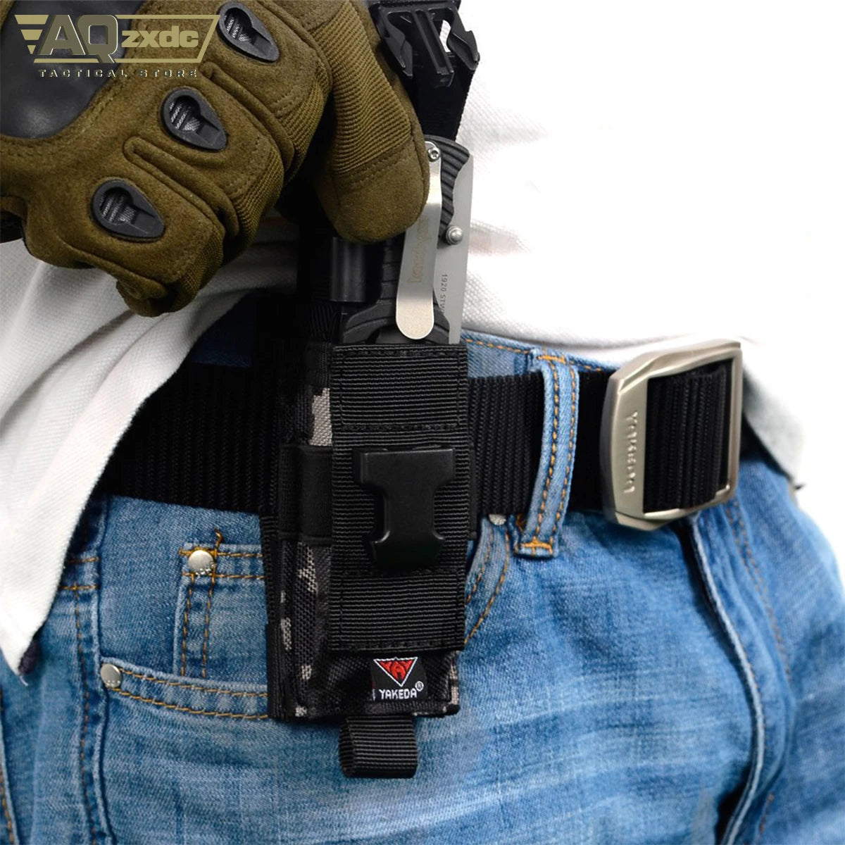 Multifunction Tactical Magazine Pouch Baton Tool Bags Molle Tactical Pouches Mag Holster Buckle for Tactical Vest Combat Belt