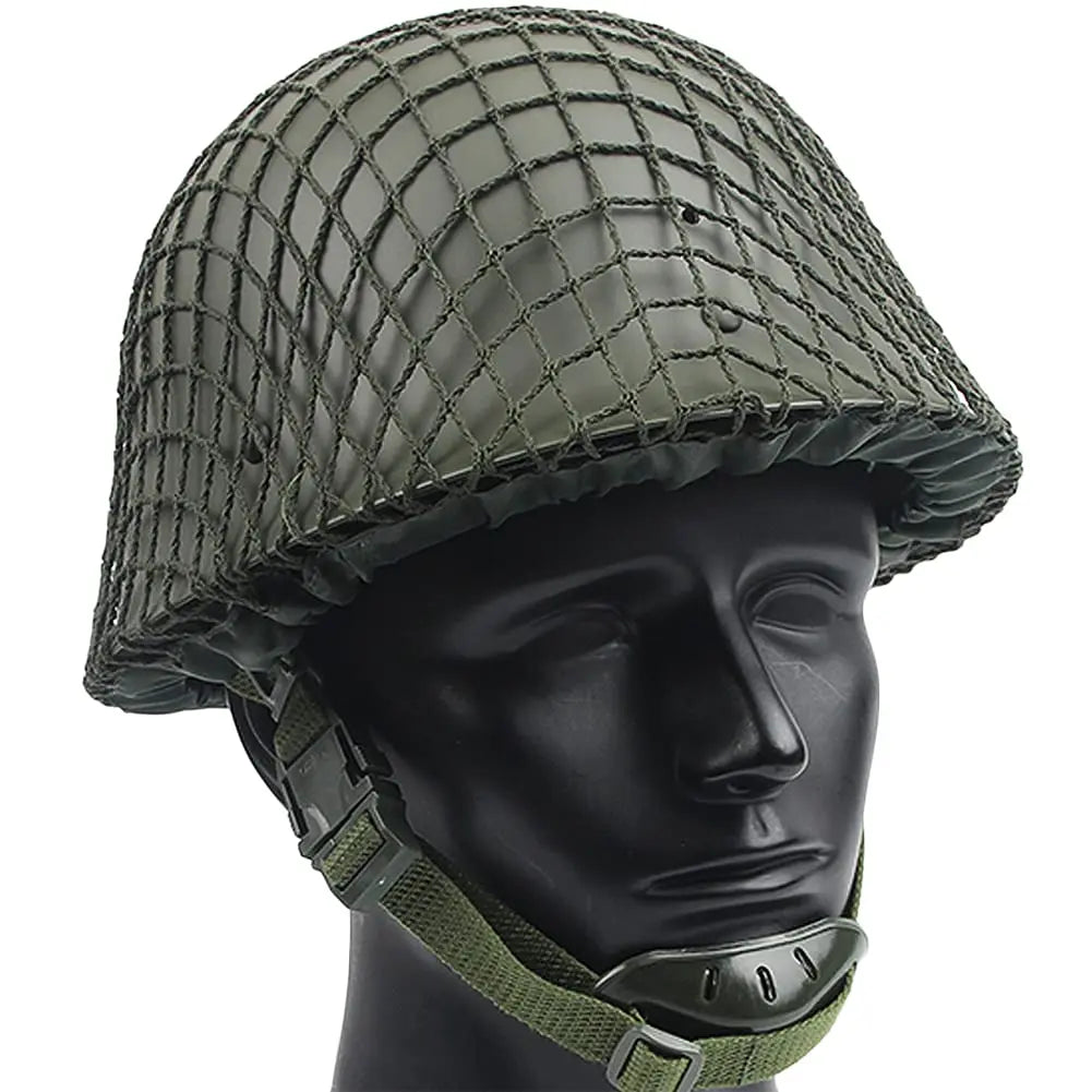 GK80 Tactical Helmet, with Helmet Cloth/Net and Airsoft Goggles, Military Protective Combat Gear, for CS Game Paintball Hunting