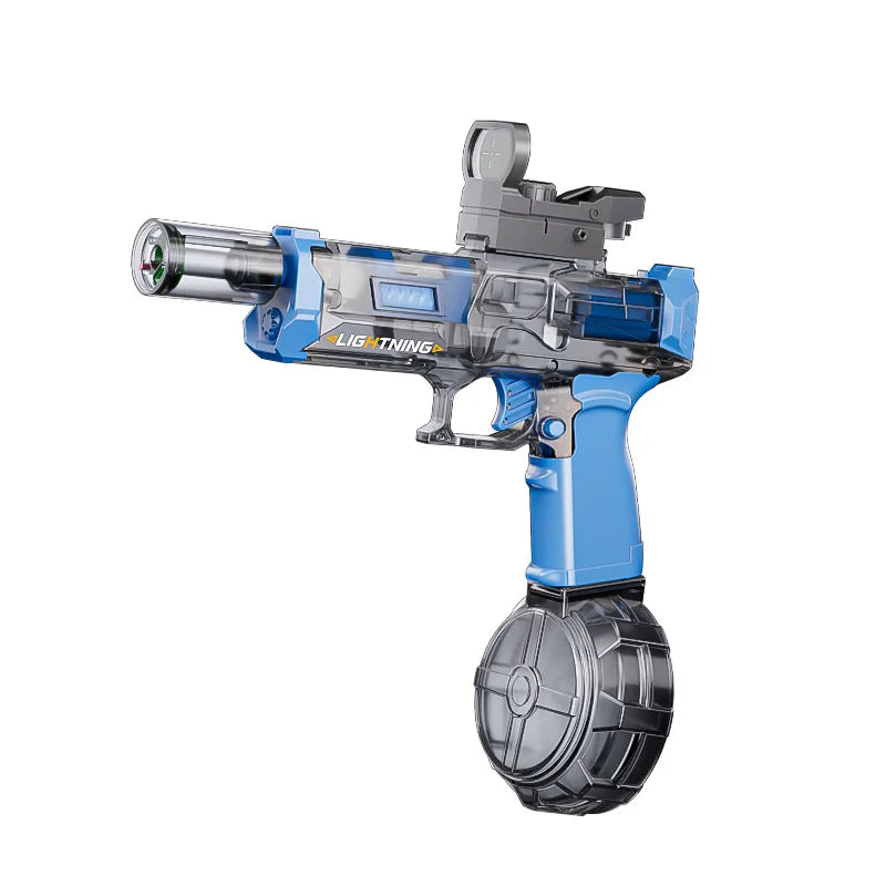 Cross-border fire ice rat electric high-pressure water gun large-capacity long-range light gun linkage breaching Wear a fire hat