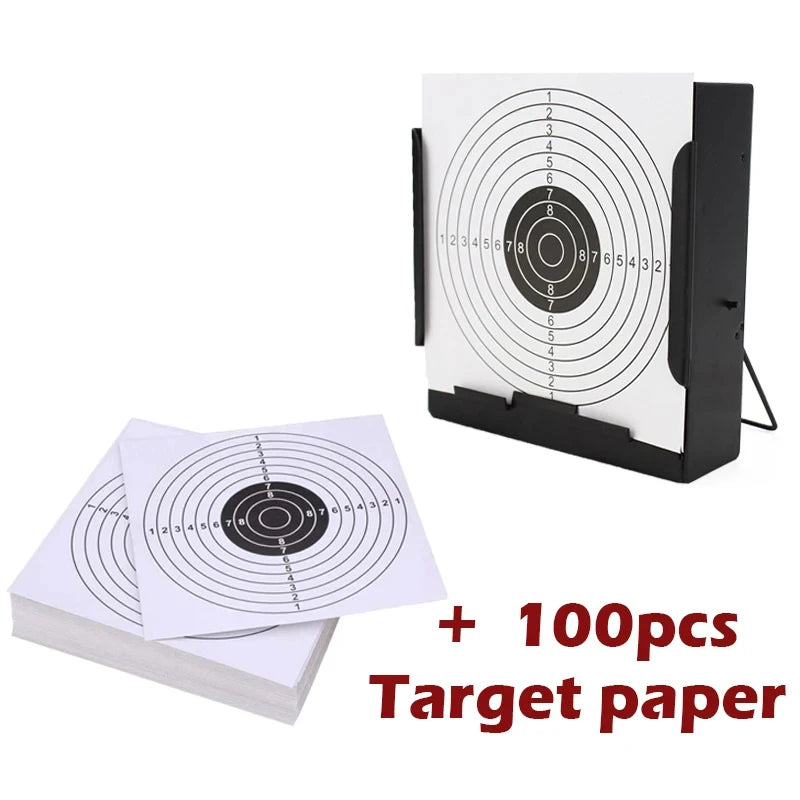 CQB Training Target Shooting Bullet BB Ball Collector Special Steel 14x14cm 100pcs Shooting Paper for Airsoft Paintball Target