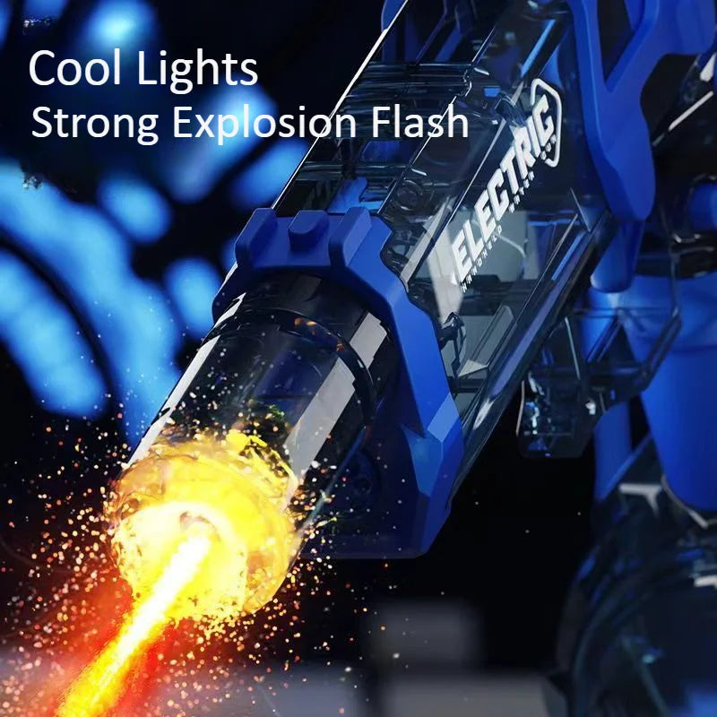 Electric Water Gun Cool Light Full Automatic Water Spray Gun Summer Toy Pistol Sports Entertainment Children Gifts