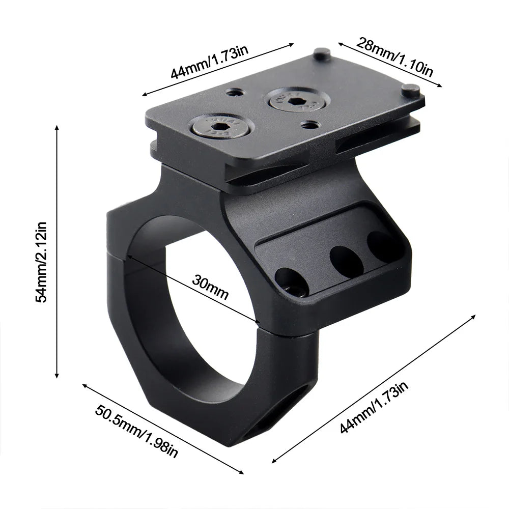 Hunting Mount accessories 30mm Rifle Scope Aluminum Mount 6063 Hunting Red Dot Sight Base DE BK gs24-0272
