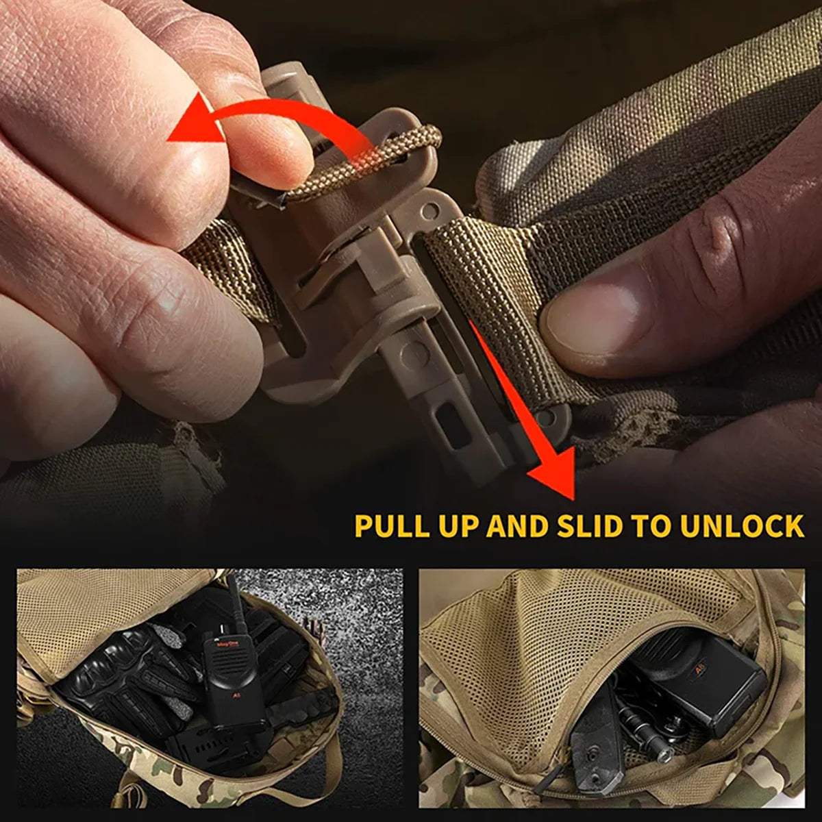 AQzxdc PTG Large Tactical Backpacks 20L Molle Assault Rucksack Waterproof Outdoor Hiking Camping Mountaineering Backpacks