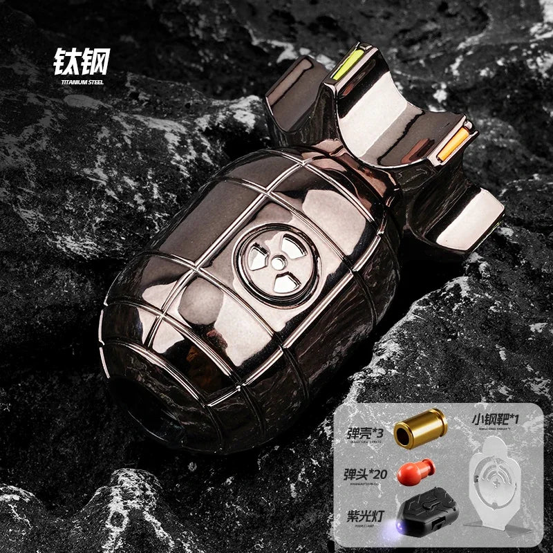 One-Button Eject Shell Spinner Children Fidget Stress Relief Gadget Hand Spinner Unique Gifts for Boys Shooting Toy