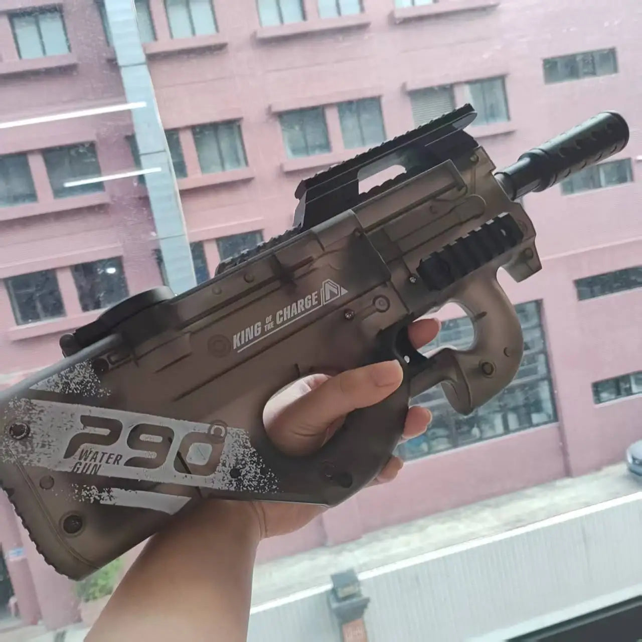 UZI P90 Electric Water Gun Pistol Summer Outdoor Pool Water Gun Continuous Firing Water Fights for Adults Kids