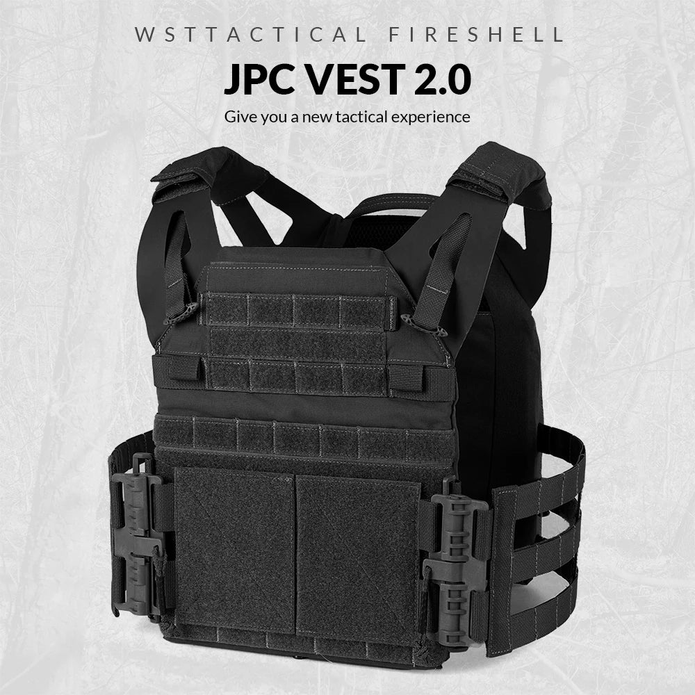AQ zxdc PTT Molle Tactical Gear Hunting Shooting Chaleco Tactical Plate Carrier JPC2.0 Tactical Vest for Airsoft Cs War Game