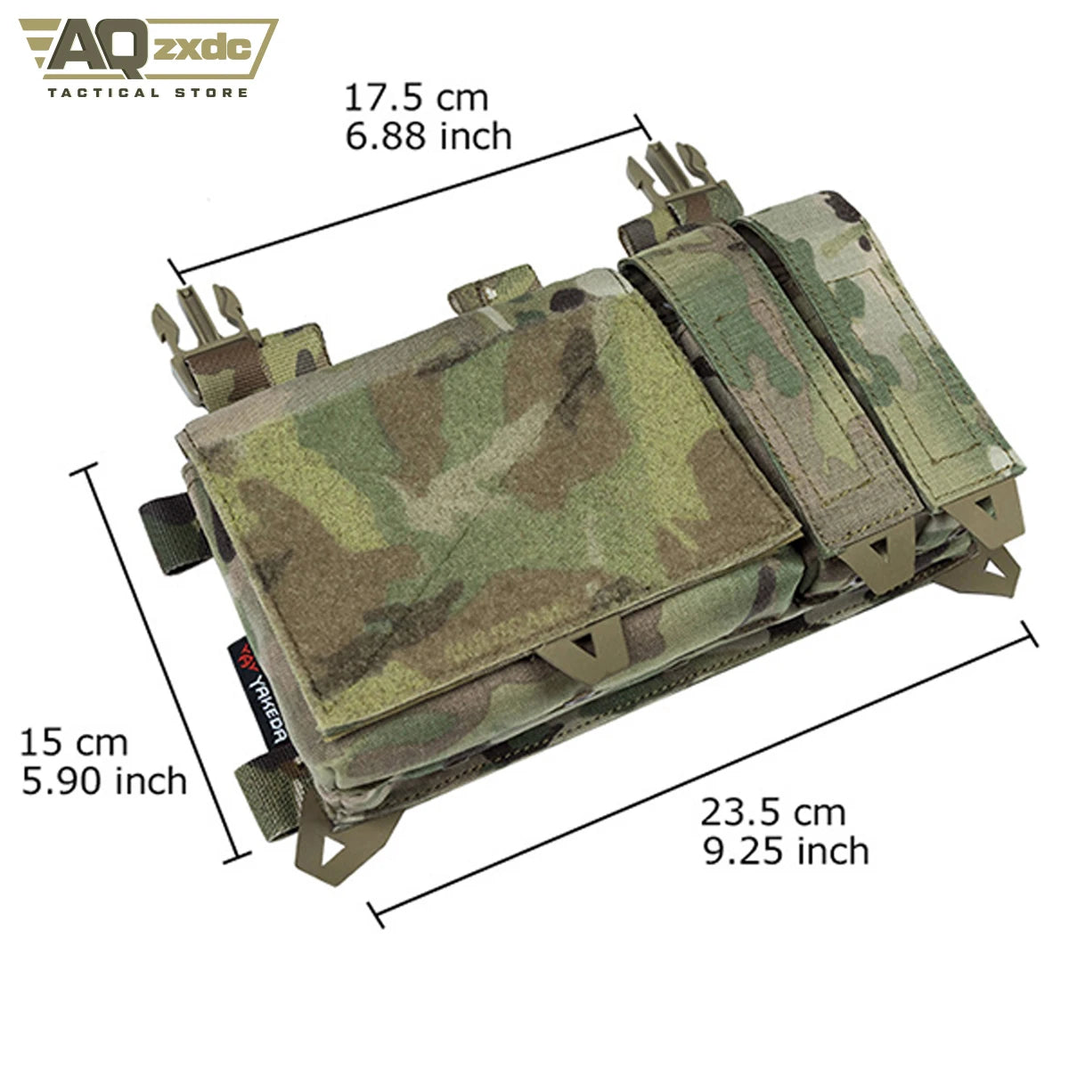 Tactical Triple Mag Pouch Hunting Pouch Buckle Plate Carrier Chalecos Molle for Outdoor Training Safety Vest Tactical Vest Bag