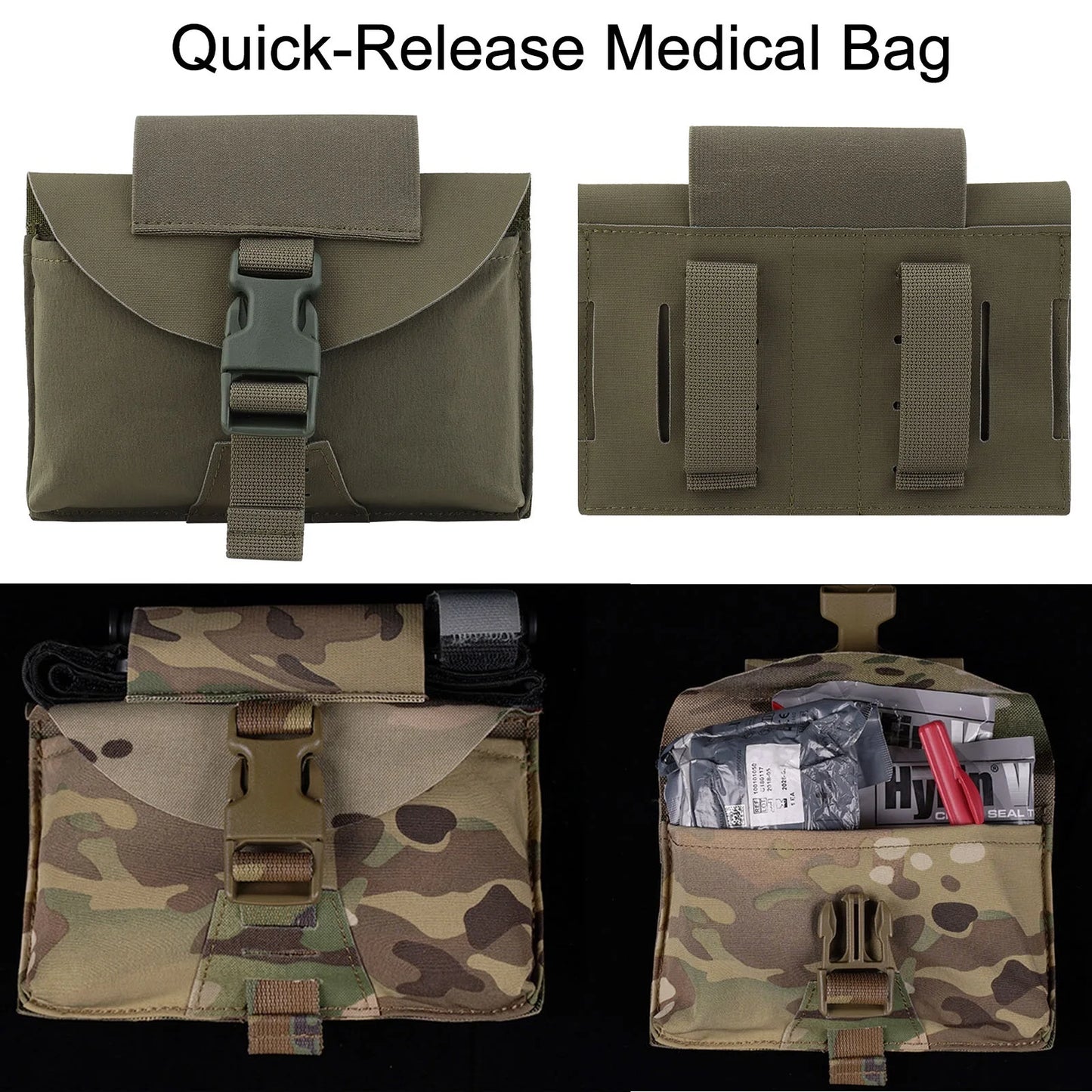 AQzxdc Airsoft Belt with Molle Waist Bag Set, Tactical Belt with 5.56/9mm Pouch, Medical Pouch, Folding Pouch