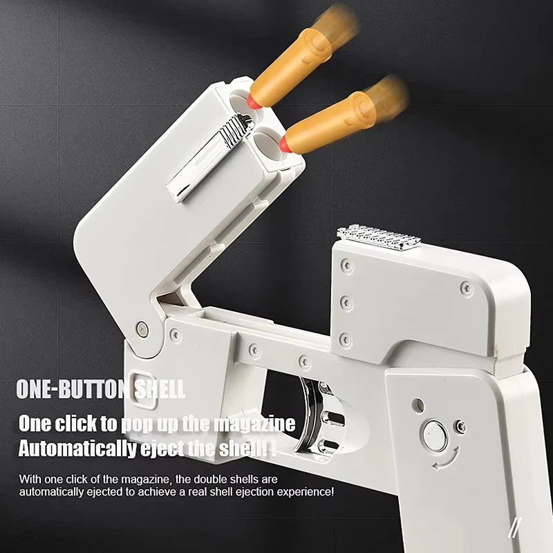 Folding Mobile Phone Soft Bullet Launcher Shell Throwing Child Simulation Toy Gun Model
