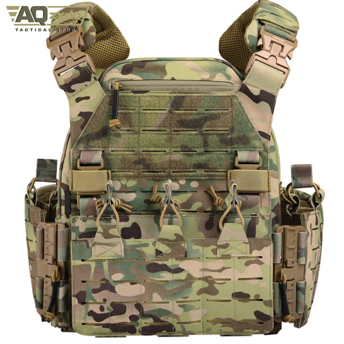 Tactical GBRS LBT V2 Lightweight Tactical Plate Carrier with Molle Quick Release Protective Vest for Outdoor Paintball Game