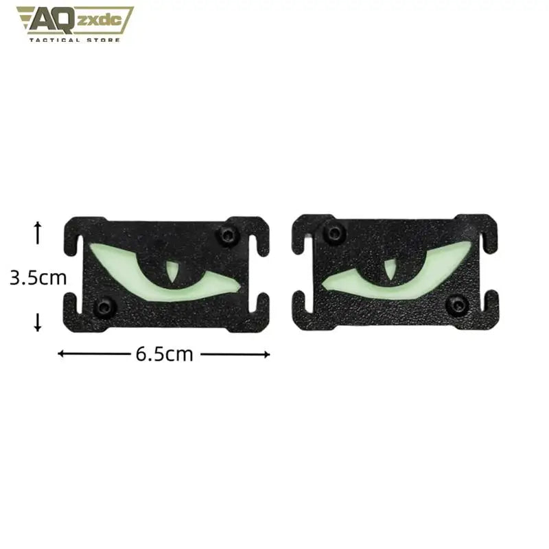 AQzxdc Tactical Patch Luminous Eye Marking Strip Molle Luminous Marker Safety Signal Luminous Panel For Airsoft Vest backpack