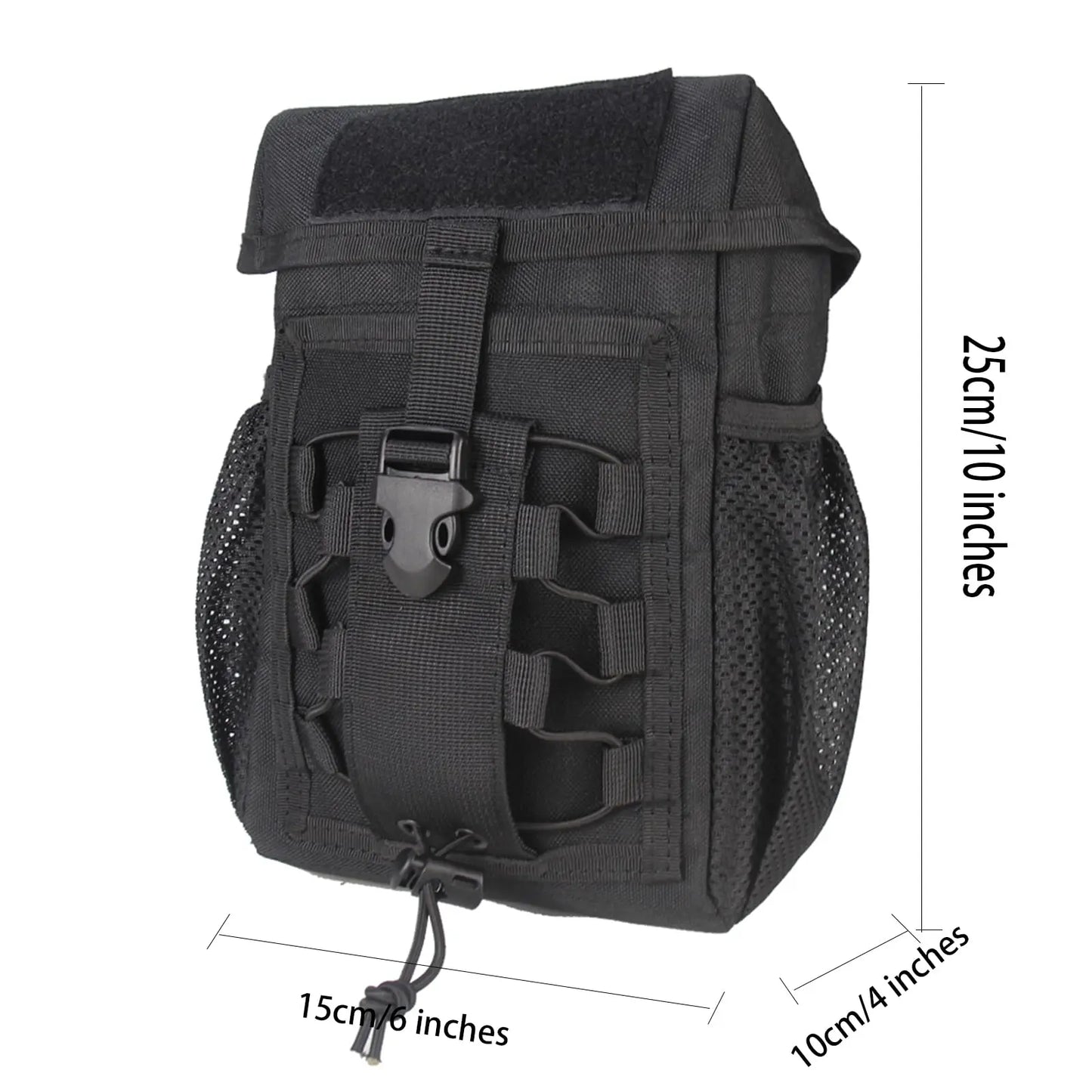 AQzxdc Tactical Compact EDC Bag with Phone & Water Bottle Holder - Multifunctional Molle Pouches for Tools and Sundries