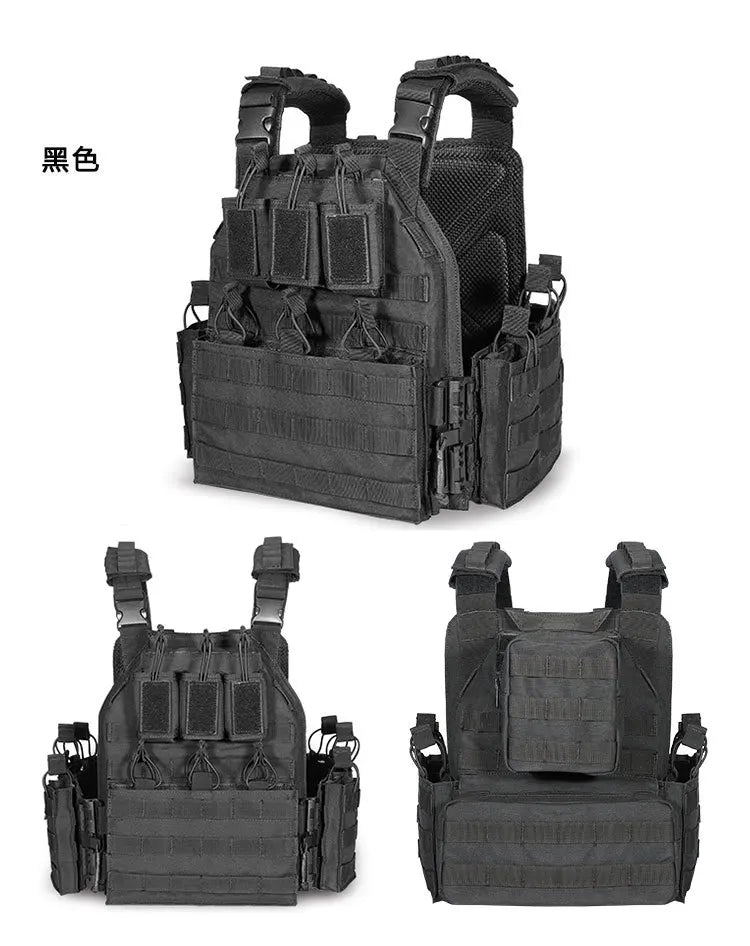 Airsoft Quick Release Camouflage Chaleco Tactical 1000D Outdoor Shooting Combat Tactical Armor Vest for Outdoor Paintball Game
