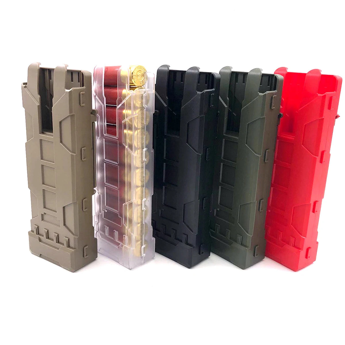 AQzxdc Tactical Quick-detachable Shotgun Magazine Box Airsoft Shot Holder For 12 Gauge Magazine Ammo Cartridge