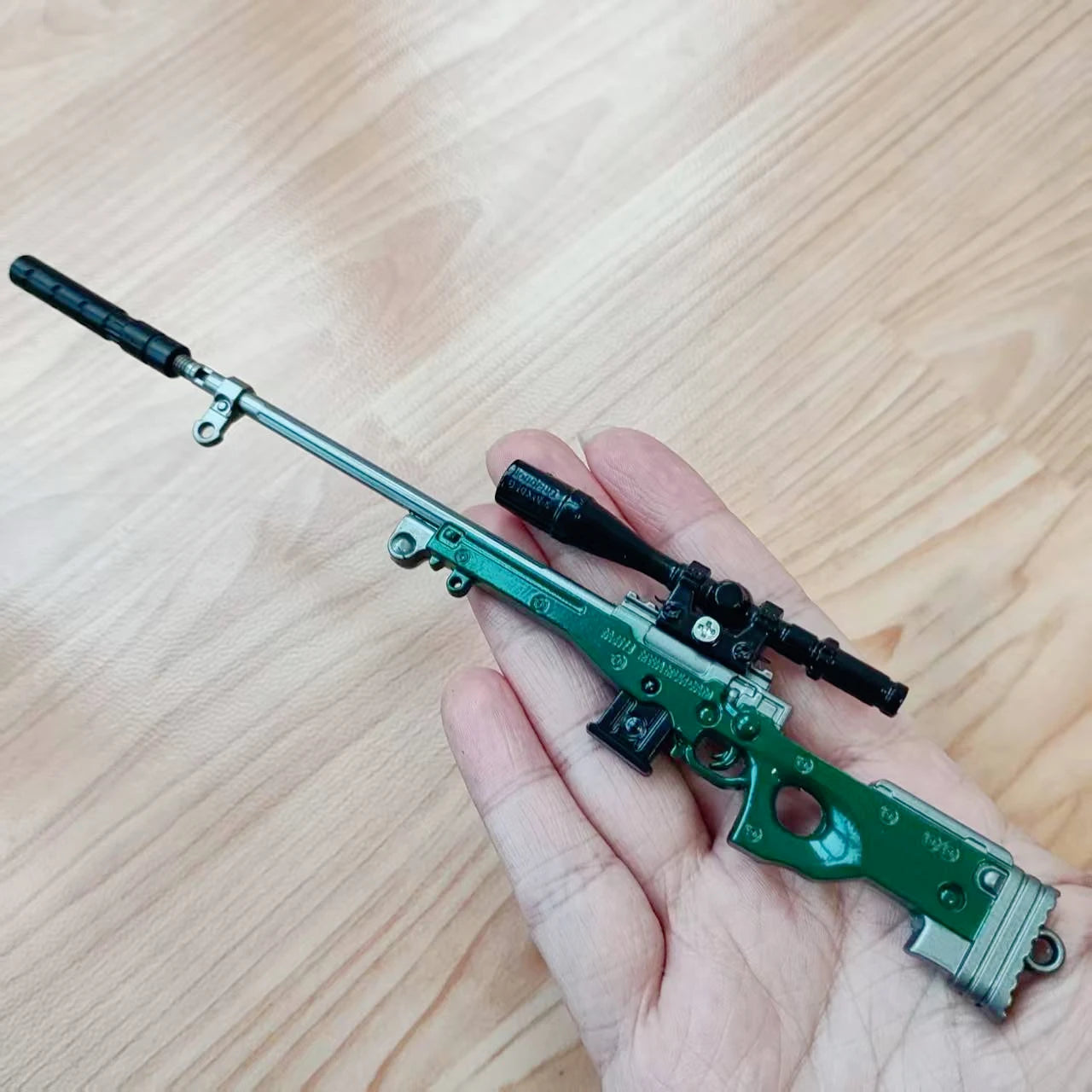 20cm AWM Mini Alloy Rifle Toy Gun Model Desk Decoration Crafts CS Adult Tactics Collection Gift for Boys