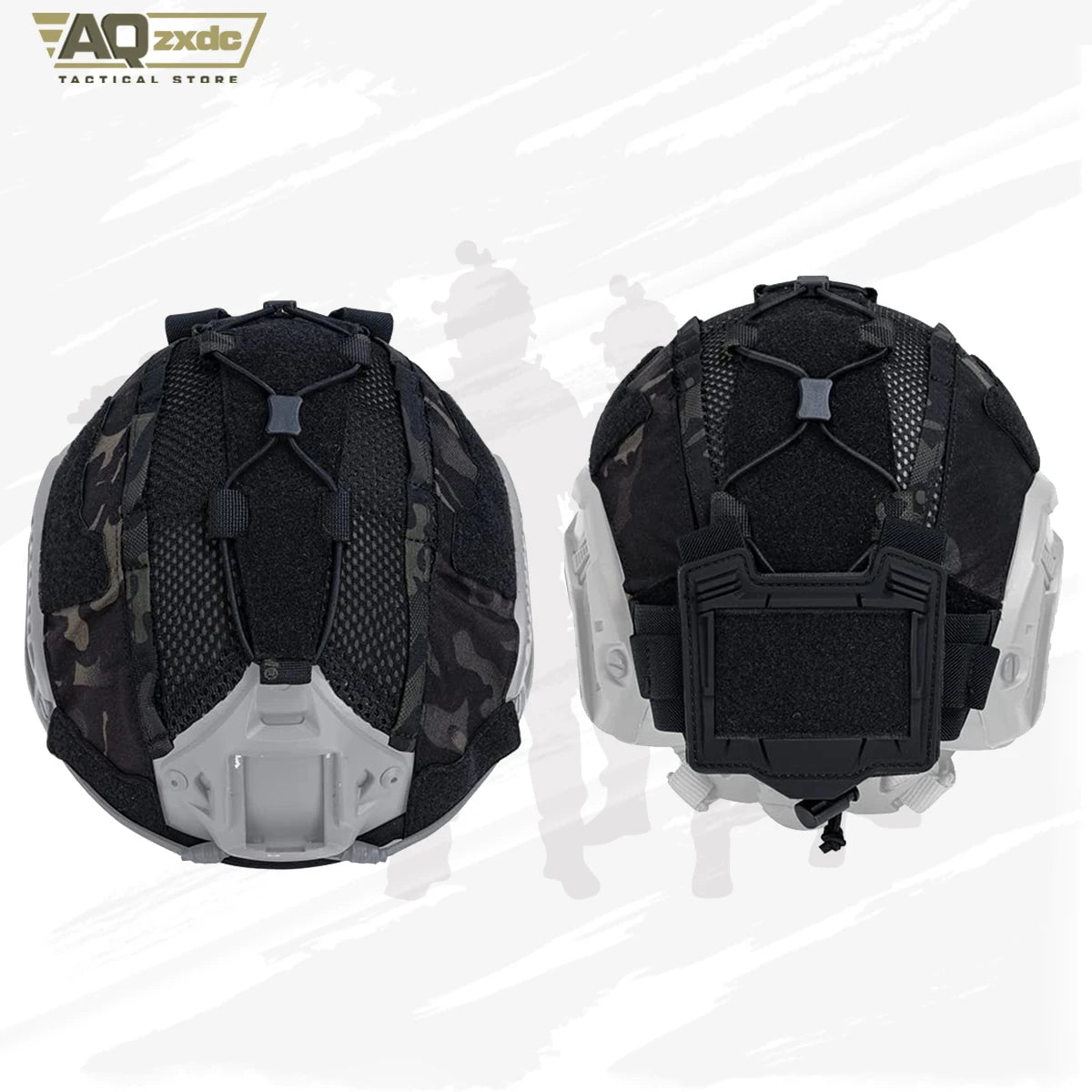 Tactical Helmet Cover with NVG Battery Pouch Hunting for Fast Helmet Size M/L & L/XL Military Paintball Hunting Shooting Gear