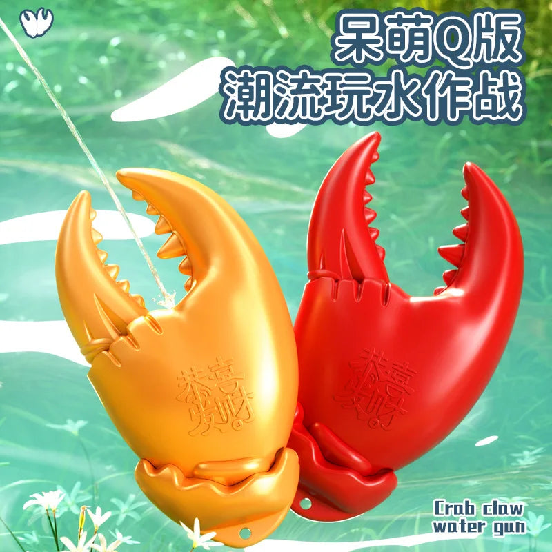 tiktok Internet celebrity crab tongs water gun trick toy can be launched and pressed water gun long-range boys water fights