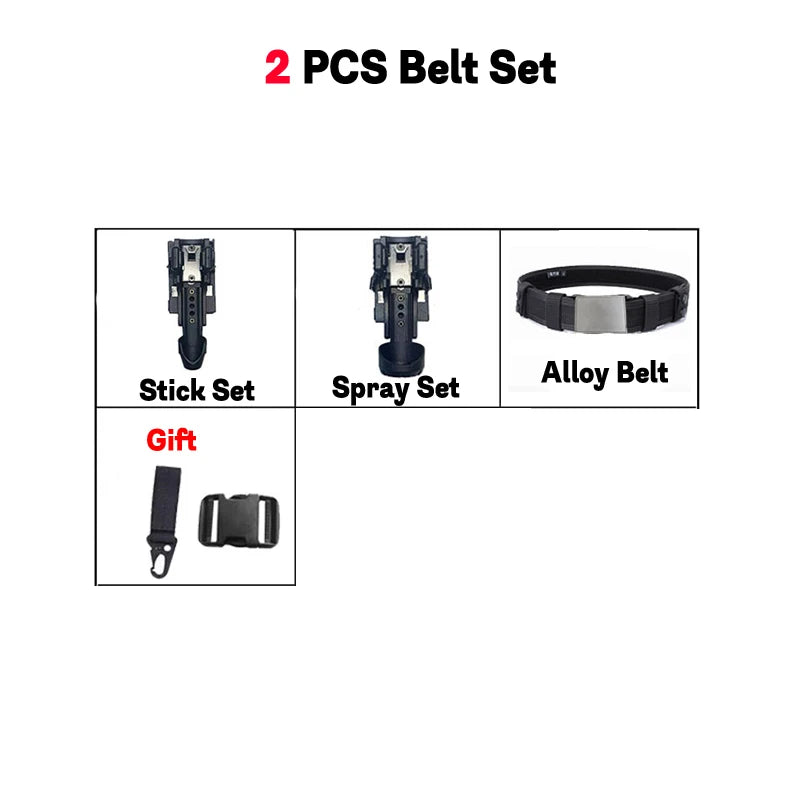 AQzxdc Multifunctional law enforcement belt set, quick-draw patrol armed tactical quick-release belt training waist seal set